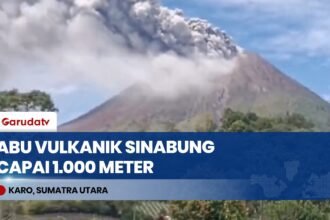 Erupsi Gunung Sinabung Semburkan Abu Vulkanik Hingga Ketinggian 1.000 Meter!