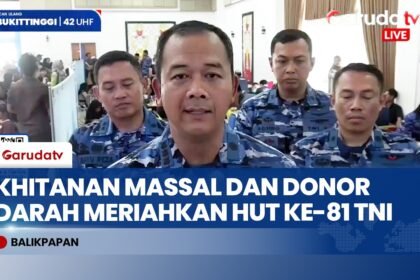 Tangisan dan Tawa 150 Anak Warnai Khitanan Massal HUT TNI Ke-81 di Lanud Dhomber