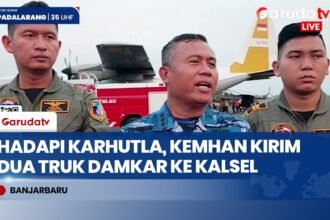 Instruksi Presiden Prabowo: Pesawat Hercules Angkut Truk Damkar dan Ratusan APD ke Kalsel