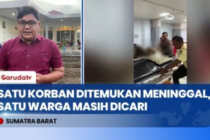 Update Banjir Bandang Solok: Satu Korban Hilang Ditemukan Meninggal, Satu Warga Masih Dicari