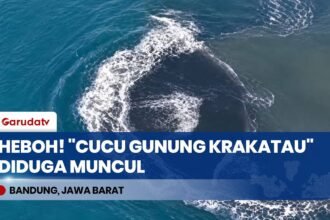Viral Daratan "Cucu Anak Krakatau" Muncul di Selat Sunda, Ini Penjelasan PVMBG!