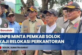 BNPB Minta Pemkab Solok Kaji Kawasan Perkantoran Sebelum Rekonstruksi Pascabanjir Bandang