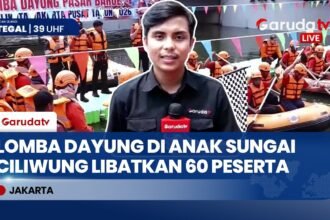Festival KORMI Jakpus Gelar Lomba Dayung di Anak Sungai Ciliwung Pasar Baru
