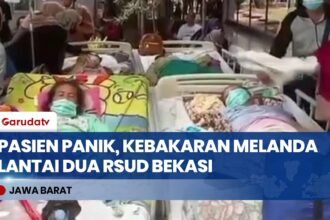 Gedung RSUD Kabupaten Bekasi Terbakar, Pasien Panik Dievakuasi ke Halaman