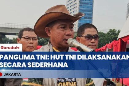 Panglima TNI Tegaskan Puncak HUT ke-81 TNI Digelar Sederhana di Mabes TNI
