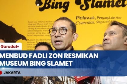 Menbud Fadli Zon Resmikan Museum Bing Slamet, Bentuk Penghormatan Seniman Legendaris