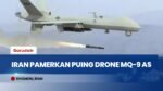 Iran Pamerkan Bangkai Drone MQ-9 Reaper AS di Alun-Alun Khomein, Unjuk Kekuatan di Tengah Perang