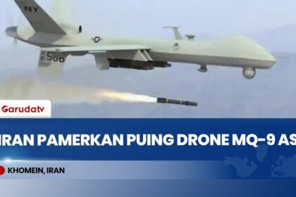 Iran Pamerkan Bangkai Drone MQ-9 Reaper AS di Alun-Alun Khomein, Unjuk Kekuatan di Tengah Perang