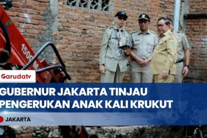 60 Tahun Tak Diperhatikan, Gubernur Pramono Anung Tinjau Pengerukan Anak Kali Krukut Tanah Abang