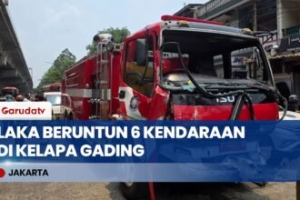 Tabrak*n Beruntun 6 Kendaraan di Kelapa Gading: Damkar, Ambulans, Hingga Transjakarta Ringsek!
