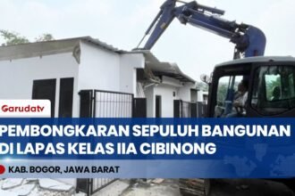 Pascapembongkaran Lapas IIA Cibinong: Kluster Mewah Rata dengan Tanah Usai Diterjang Alat Berat