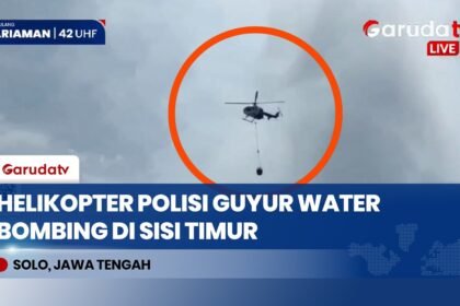 Memasuki Hari Ketiga Kebakaran TPA Putri Cempo Solo, Helikopter Water Bombing Dikerahkan