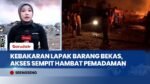 Kebakaran Lapak Barang Bekas di Srengseng Jakbar, Diduga Akibat Korsleting Listrik