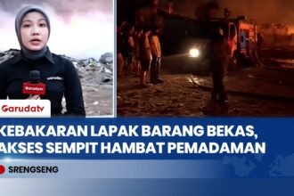 Kebakaran Lapak Barang Bekas di Srengseng Jakbar, Diduga Akibat Korsleting Listrik