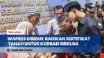 Wapres Gibran Tinjau Huntap Sibolga dan Serahkan Sertifikat Hak Milik bagi Korban Bencana