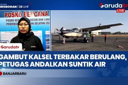 Lawan Bara Api Tersembunyi di Gambut Kalsel, Tim Gabungan Menerobos Perut Bumi Pakai 'Suntik Air'