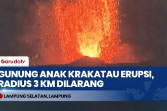 Gunung Anak Krakatau Erupsi Lagi, Warga & Wisatawan Dilarang Mendekat Radius 3 KM