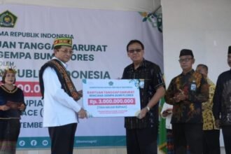 Kemenag Salurkan Rp3 Miliar untuk Pemulihan Gempa Flores (Foto: Kemenag)