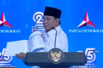 Canda Presiden Prabowo di Harlah Demokrat: Satu Angkatan Masuk dengan SBY, Beda Tahun Keluar