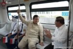 Beda Partai Tetap Sinergis, Momen Kebersamaan Prabowo dan Pramono Anung di Proyek LRT Jakarta