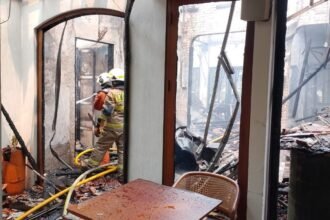 Penampakan Restoran Pizza di Melawai yang Hangus Dilalap Si Jago Merah, Diduga Korsleting