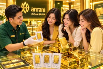 Harga emas Antam pada Sabtu, 12 September 2026, naik Rp4.000 menjadi Rp2.604.000 per gram, sementara harga buyback mencapai Rp2.454.000.