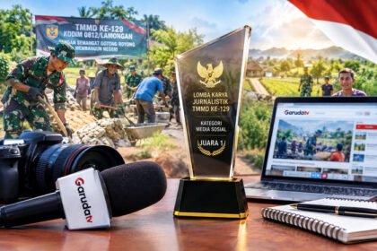 GarudaTV meraih Juara 1 kategori Media Sosial Lomba Karya Jurnalistik TMMD ke-129 melalui liputan tentang kolaborasi TNI, pemerintah dan warga di Lamongan.