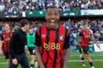 Winger Bournemouth Rayan saat tampil dalam pertandingan Premier League