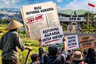 Koalisi masyarakat sipil menolak usulan pemerintah memangkas 297 DIM dalam pembahasan RUU Reforma Agraria di DPR.