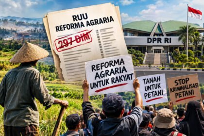 Koalisi masyarakat sipil menolak usulan pemerintah memangkas 297 DIM dalam pembahasan RUU Reforma Agraria di DPR.