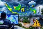 BMKG mengeluarkan peringatan dini cuaca untuk 13 wilayah yang berada dalam kategori Waspada pada Rabu, 23 September 2026.