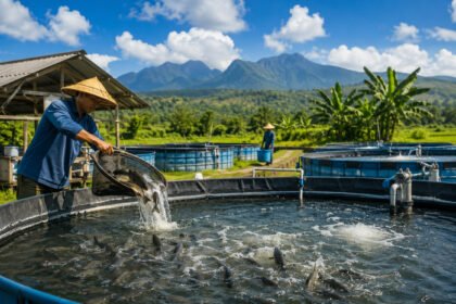 Program budi daya ikan darat tematik diperluas pemerintah untuk memperkuat pasokan ikan dan mendukung pemenuhan gizi masyarakat.