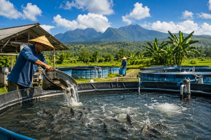 Program budi daya ikan darat tematik diperluas pemerintah untuk memperkuat pasokan ikan dan mendukung pemenuhan gizi masyarakat.