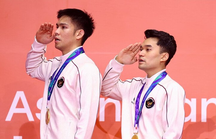 Leo/Daniel menambah emas untuk Indonesia di Asian Games 2026, tetapi posisi Merah Putih masih berada di peringkat ke-15 dengan total 30 medali.