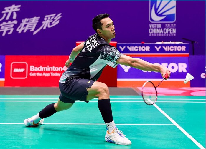 Jonatan Christie tersingkir dari China Masters 2026 setelah kalah 16-21, 16-21 dari Jason Gunawan pada babak 16 besar.