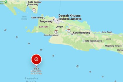 Gempa bumi tektonik M5,2 mengguncang perairan selatan Jawa pada Jumat malam, 18 September 2026, dan BMKG memastikan tidak ada potensi tsunami.
