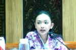 Anggota Komisi X DPR RI Ruby Chairani Syiffadia dalam rapat kerja bersama Mendiktisaintek di Kompleks Parlemen, Senayan, Jakarta, 21 September 2026.