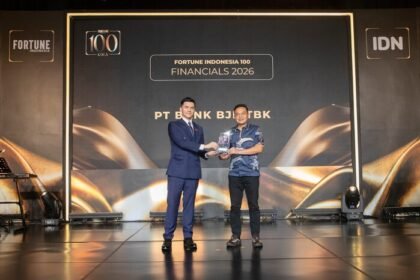 bank bjb masuk Fortune Indonesia 100 2026 dan naik ke peringkat ke-62.