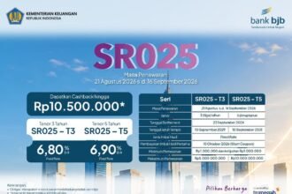 SR025 menawarkan investasi syariah mulai Rp1 juta dengan tenor tiga dan lima tahun serta imbal hasil tetap 6,80 persen dan 6,90 persen per tahun.