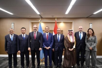 Menteri Luar Negeri Sugiono menyampaikan posisi Indonesia mengenai perdamaian Palestina dalam pertemuan negara-negara Arab dan Islam di sela High-Level Week PBB di New York.