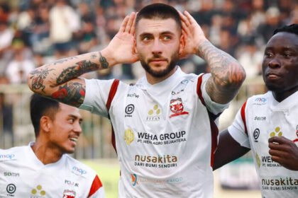 Dimitar Mitkov menjadi aktor penting kemenangan Madura United 3-1 atas PSS Sleman di Stadion Maguwoharjo, Sabtu (12/9/2026).
