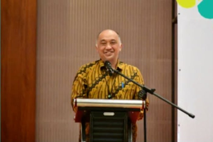 Sunarto menyampaikan agenda reformasi JKN dalam konferensi pers di Jakarta, Selasa, 15 September 2026.
