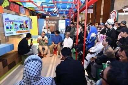 JAKARTA - Ibrahim Akbar Pertamina SAF Project Commercial menjadi salahsatu pembicara di booth Pertamina dalam acara Ideafest 2026 yang diselenggarakan di Jakarta International Convention Center (JICC), pada jumat (4/9).