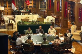 Presiden Prabowo Subianto menerima laporan Satgas PKH yang dipimpin Jaksa Agung ST Burhanuddin di Hambalang, Jawa Barat, Jumat, 4 September 2026.
