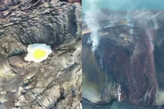 Ada "Telur Ceplok" di Kawah Gunung Anak Krakatau Setelah Erupsi, ini Penyebab Terjadinya