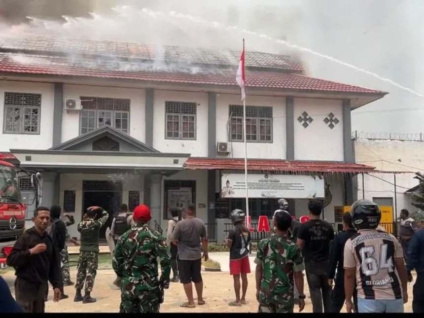 33 Napi Kabur Saat Kebakaran Lapas Merauke, Polisi Ungkap Pemicu Kerusuhan