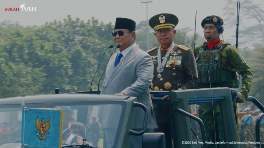 HUT ke-81 TNI, Prabowo Bongkar Ancaman Serangan Siber