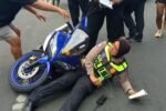Hindari Razia Operasi Patuh Semeru, Pelajar SMA Tabrak Polwan di Lumajang
