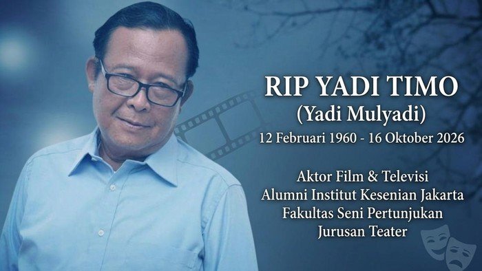 Aktor Senior Yadi Timo Meninggal Dunia di Usia 66 Tahun