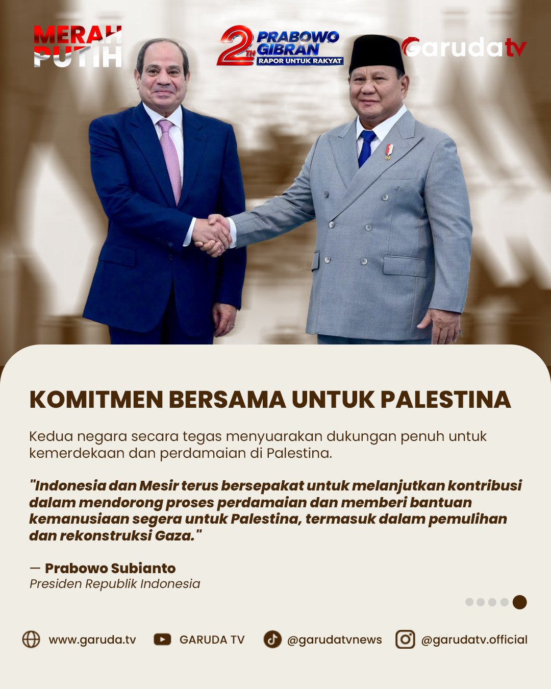 Dari Beasiswa hingga Target $5 Miliar: Hasil Kerjasama Bilateral Indonesia dan Mesir 6 Komitmen Bersama untuk Kemerdekaan Palestina